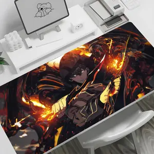 cartoon Solo Leveling Mouse Pad large keyboard mouse desk pad non-slip rubber gaming mouse pad laptop carpet 600x300