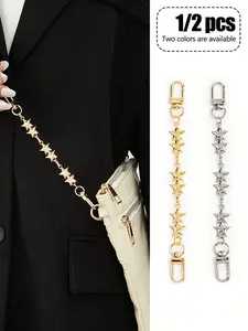 DIY Star Shape Extension Chain Shoulder Strap Set, Crossbody Bag Extender, High-End Accessories, Fashion Decoration for Handbags and Wallets