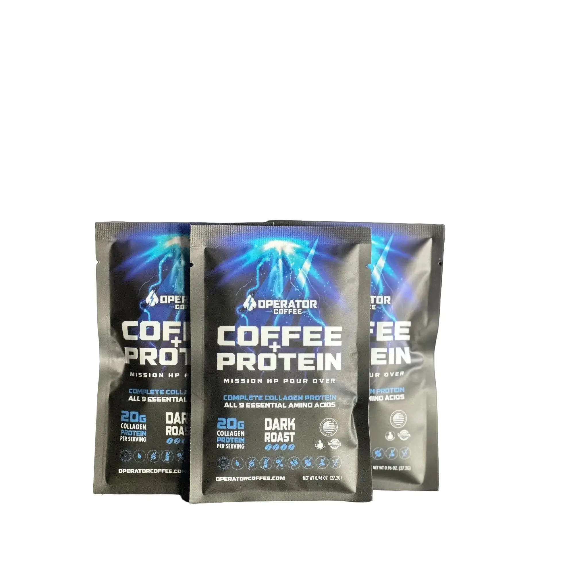 Mission HP Coffee + Protein Pour Over - 3 pack Beverage
