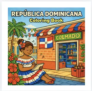 Dominican Republic Coloring Book | DR Culture Art | Latin Heritage Gift