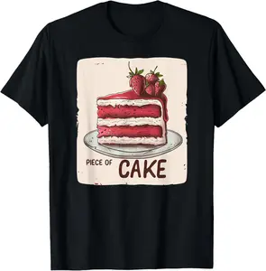100% Cotton Unisex Pretty Piece of Cake Costume for and T-Shirt