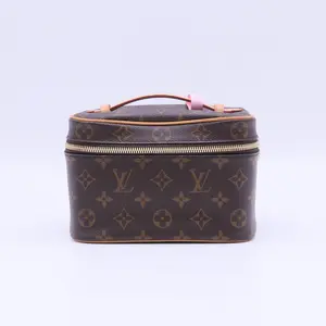Pre-owned Louis Vuitton Leather Vanity Nice Case Monogram Canvas twins LDJ4181