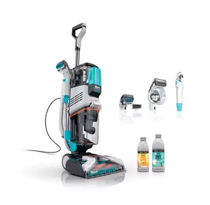 Shark CarpetXpert with Stainstriker, EX201, Pet Carpet and Upholstery Cleaner Machine with Built-in Spot & Stain Cleaner, Deep Carpet Cleaning & Tough Stain Removal, Upright Shampooer for Area Rugs, Eliminates Odors Instantly Including Pet Urine (EX201)