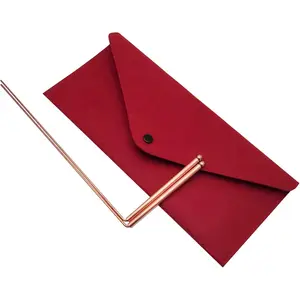 99.9% Copper Dowsing Rod - Detect Gold, Water, Ghost Hunting etc - 2pcs Divining Rods with Bag.