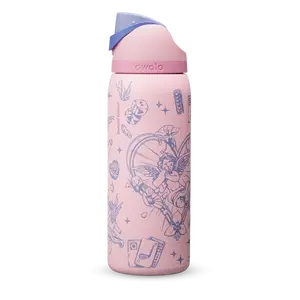 Owala Water Bottle Angel Rose Quartz Color Insulated Stainless Steel FreeSip BPA-Free Sports Bottle for Travel & Valentine