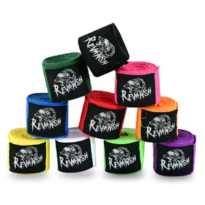 Revansh Sports Boxing Handwrap - Semi-Elastic Poly-Cotton Material for Better Grip and Knuckle Protection - 4.5M Length - Pakistan Made - Essential Equipment for Boxing and Martial Arts