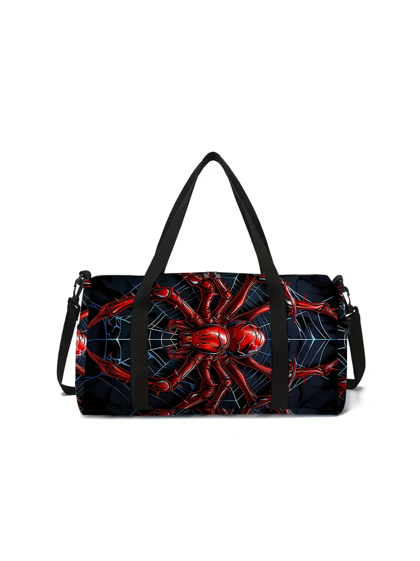 Red spider pattern printed large capacity Travel Luggage Fashionable duffel bag Casual travel bag Travel Duffle Style Duffle Bag Travel Duffels