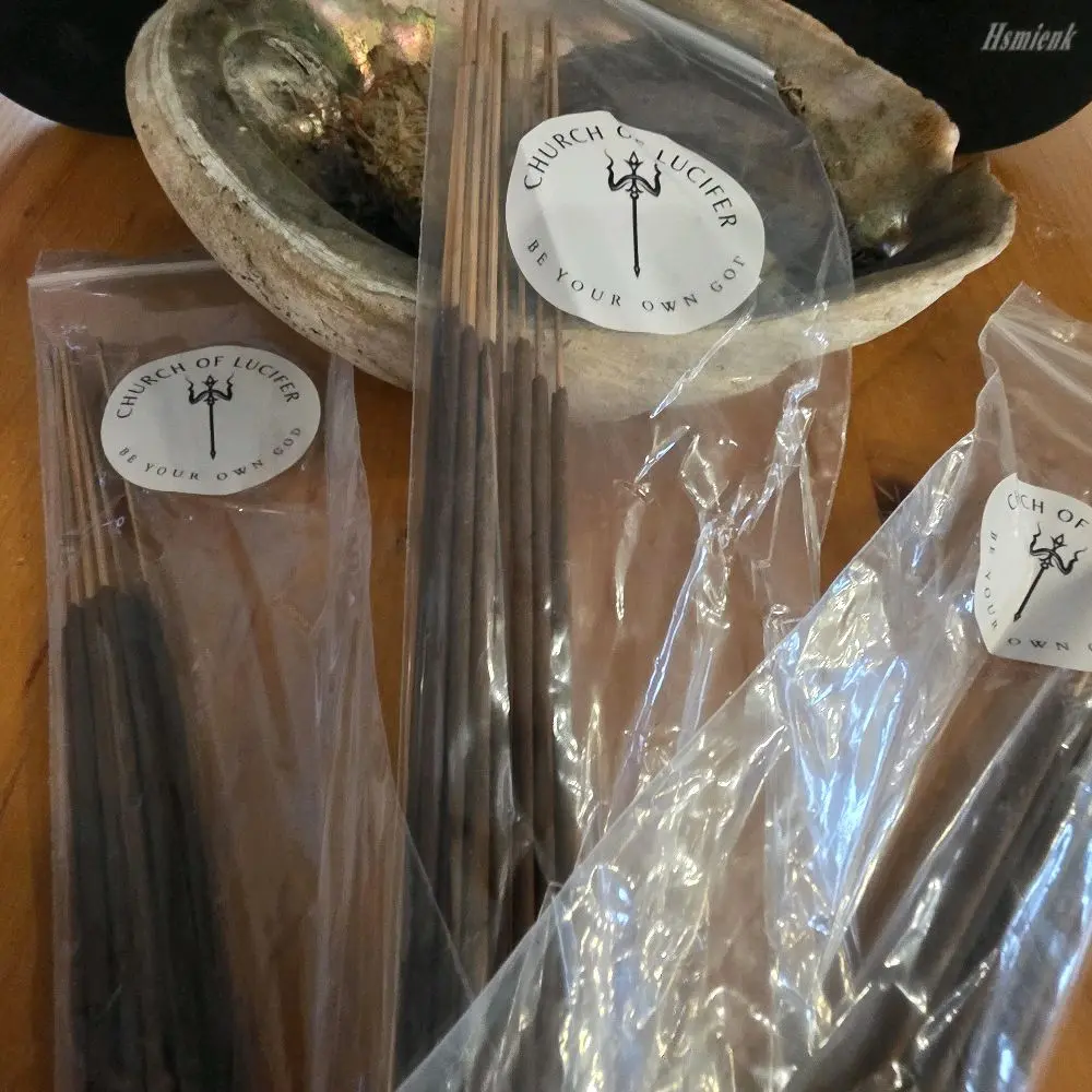 Hsmienk 10 Pack of Handcrafted Incense Sticks by Church of Lucifer - Your Own Magic - Handmade Aromatic Sticks for Your Needs