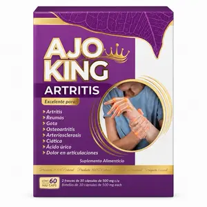 Ajo King Arthritis Support Capsules with Shark Cartilage Calcium Coral & Vitamins A D Herbal Joint Mobility Supplement 60 Capsules