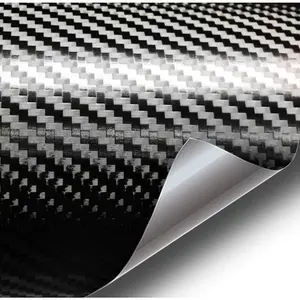 +  Black Carbon Fiber Vinyl Wrap Film (6ft x 5ft)