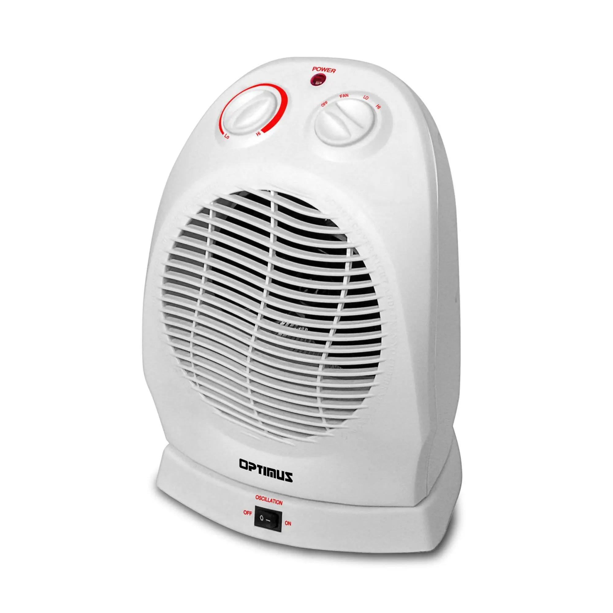 Optimus Portable Oscillating Fan Heater with Th ermostat Optimus Portable Oscillating Fan Heater with Th ermostat
