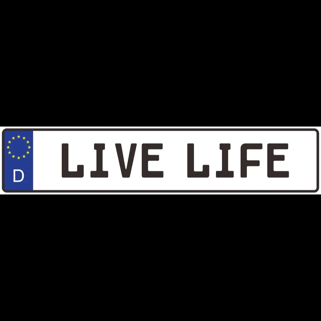 European license plates