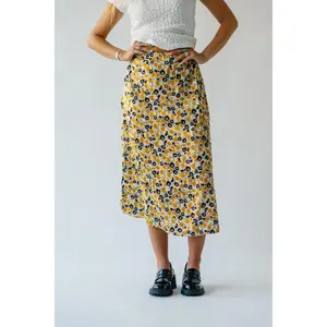 The Trexler Midi Skirt in Honeycomb Floral