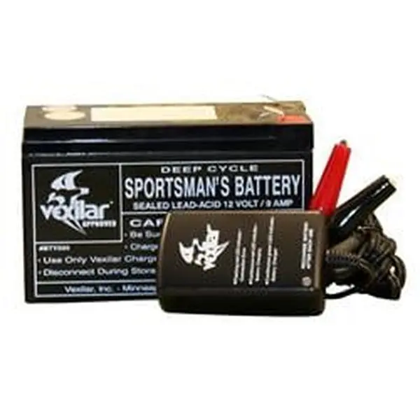 Vexilar V-120 12V Battery & Charger, Batteries, 1 Amp 12 Volt
