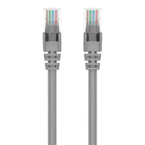 Belkin 1 ft. Snagless Cat 6 Slim 28 AWG UTP Ethernet Patch Network Cable with RJ45 Plugs, Black, Ethernet Cables