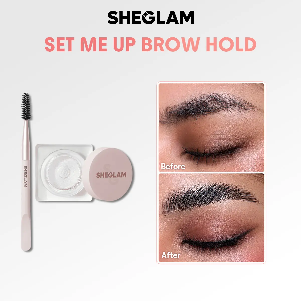 SHEGLAM Set Me Up Brow Hold-Crystal Clear Waterproof Eyebrow Gel No Smudge Long Lasting Shaping Eyebrow Wax Eyebrow-Effortlessbeauty- Coachella-#Summervibes