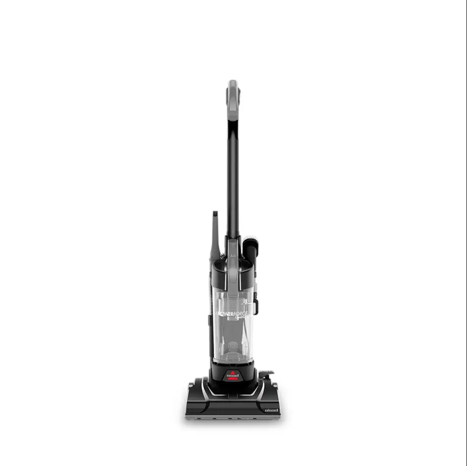 BISSELL PowerForce Compact, Bagless, Upright Vacuum, Lightweight, Powerful Suction, High Reach Wand, Hard Floor and Carpet, 4362, Gray & Black