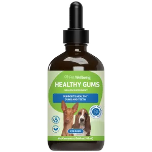 Pet Wellbeing Healthy Gums - Topical Oral Care for Dogs with Calendula & MCT Oil 4 oz