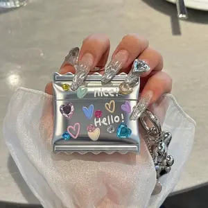 ins love DIY sticker candy protective cover is suitable for the new 3rd generation airpod3 silicone 2nd generation Apple Bluetooth wireless earphone cover 4 soft case airpodpro earphone bag girl heart