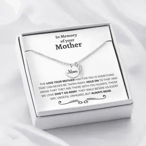 Gift for Mother Passing, Daughter Loss of Mom Gift, Mom Passed Away, Loss of Mother, Sympathy Gift, Remembrance Gift for Mother, Grief Gift, Necklace With Meaningful Message Card Inside