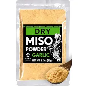 YAMASAN KYOTO UJI Japanese Dry Garlic Miso Seasoning, Freeze-Dried Miso Powder Mixed With Garlic Powder, Rich Aroma and Umami, No Additives, Vegan, Made in Japan 90g(3.17oz)