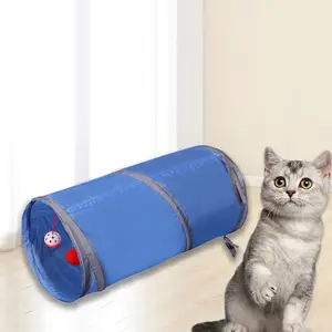 Foldable Cat Tunnel - Dual-purpose for Brain Training and Exercise - Striped Cat Tunnel for Indoor Cats with Tunnel Stimulation Feature - Hide-and-Seek Game - Suitable for Kittens and Adult Cats - Portable and Foldable Adjustable Breathable Dog Muzzle