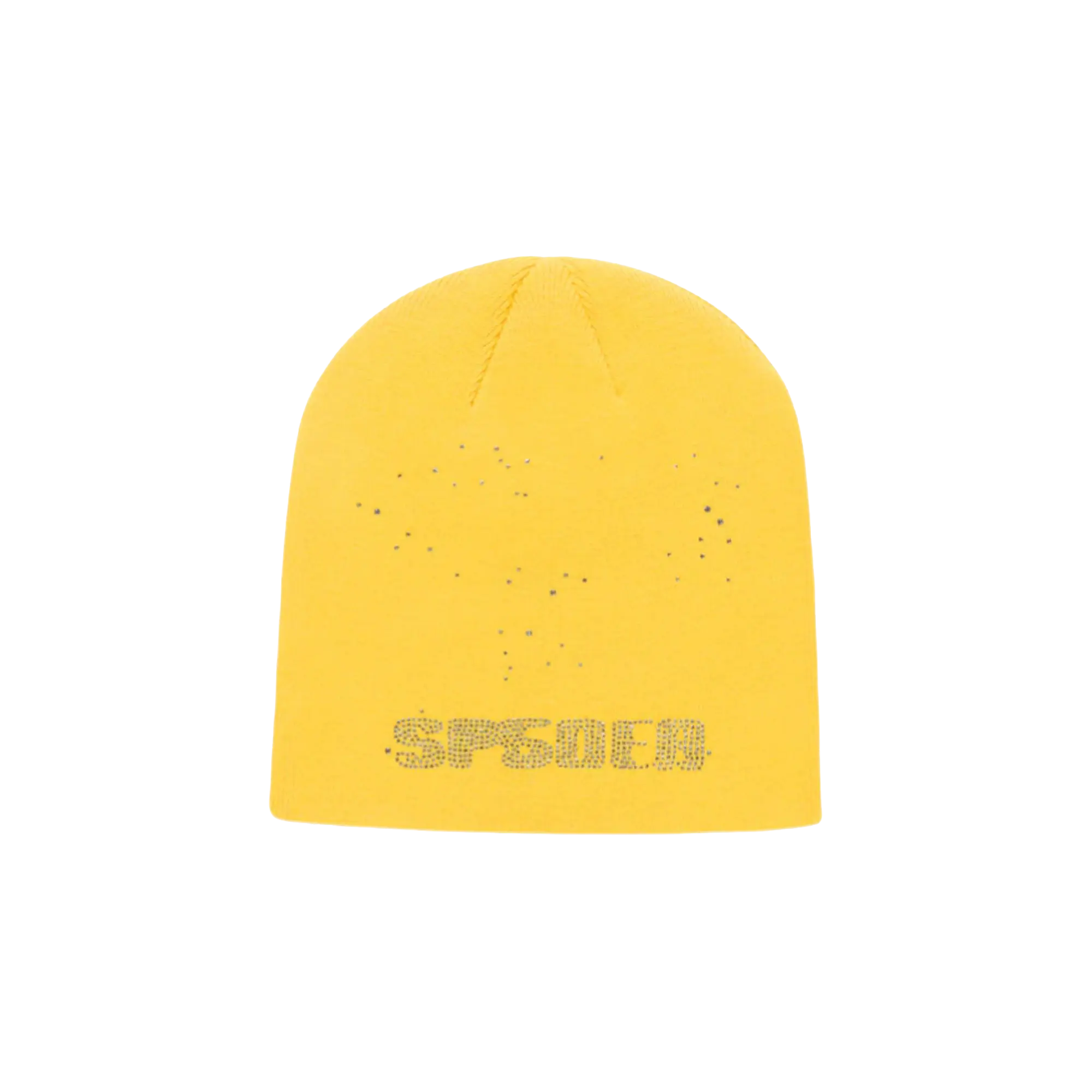 Rhinestone Skully Beanie "Yellow" SP5der370