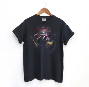 Cosmic Raccoon T Shirt, Vintage Comfort Colors Graphic Tee