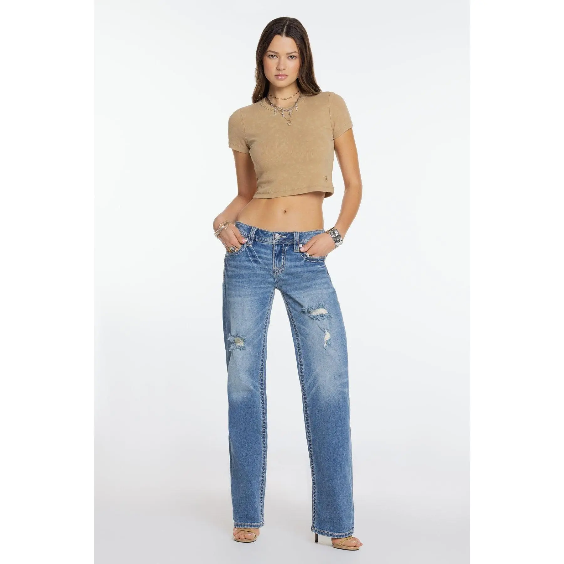 miss me jeans size chart inseam - TikTok Shop