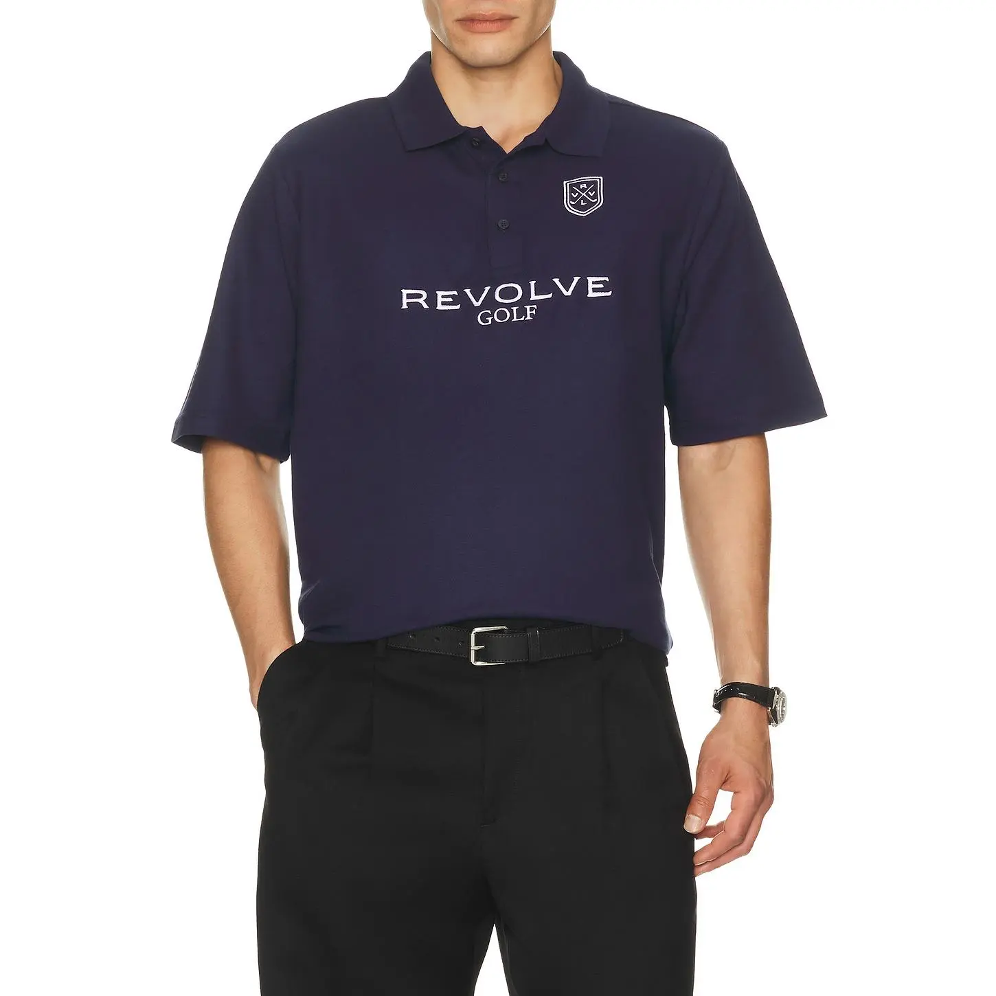 REVOLVE Revolve Golf Polo in Navy & White navy & white