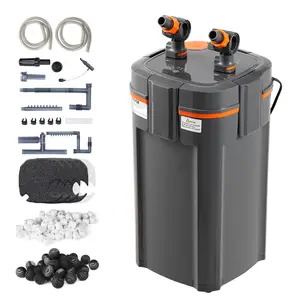 【FathersDayGift】VEVOR Aquarium Filter 528GPH,  , 5-Stage Canister Filter 200 Gallon, Ultra-Quiet Internal Aquarium Filter with UV Protection, Submersible Power Filter with Multiple Function for Fish Tanks, 20W