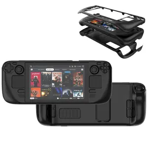 For Steam Deck LCD (2022) Steam Deck OLED (2023) Case with Kickstand Designed for Steam Deck Cases TPU and PC Protective Sle