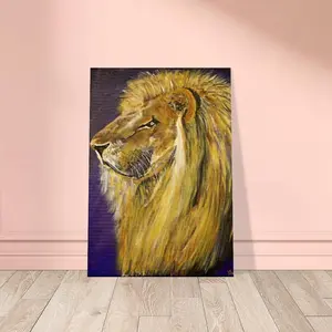 2"Leo Born to Reign"-Canvas