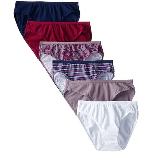 Fruit of the Loom Women`s 6pk Assorted Cotton Bikinis