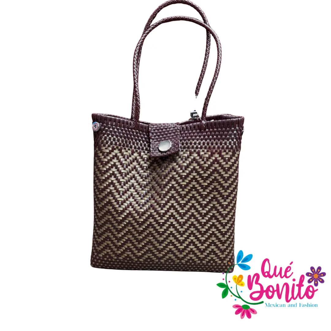 Medium Hand Made Woven Bag with Handles