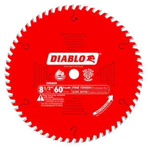 Diablo (D0860S) 8-1/2" x 60-Teeth Fine Finish Saw Blade for Wood