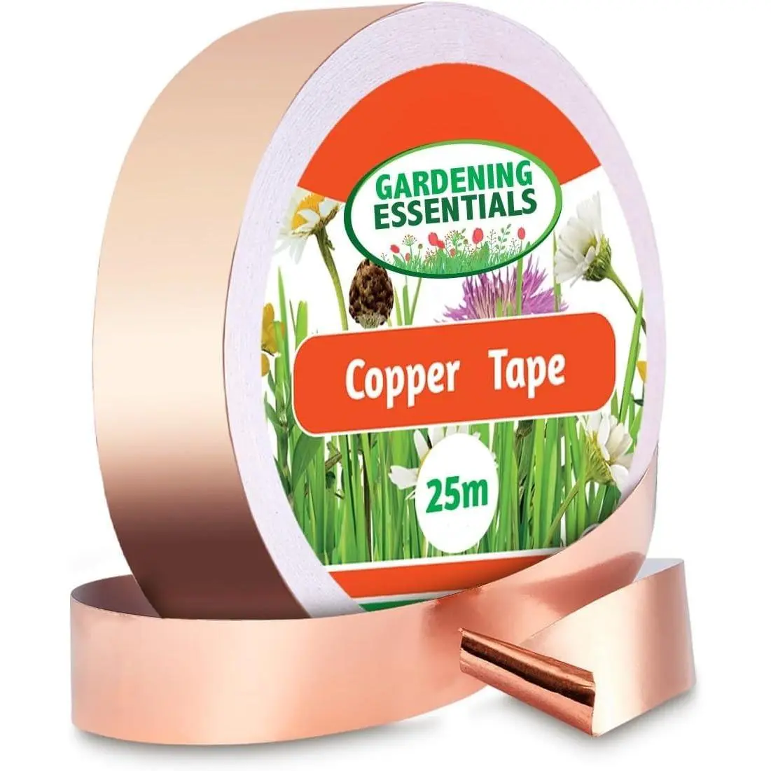 Conductive Adhesive Copper Foil Tape Rolls - 0.8in (4/5 inch) Wide, 25m (82ft), Long-Lasting, Versatile, Flexible, Easy to Use for Gardening Humane Barrier, Door Thresholds, Fences