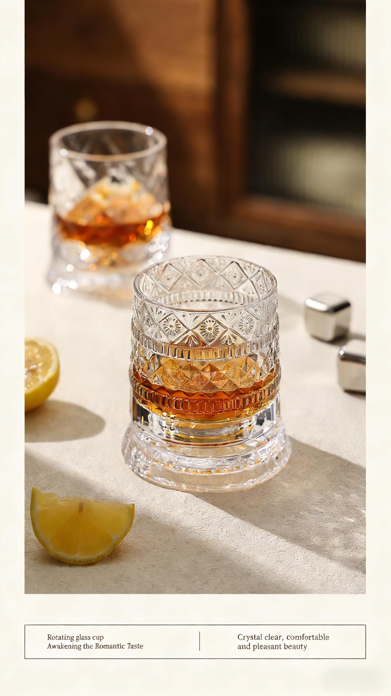1.6LRotating wine decanter, household rotating non-spill wine dispenser, wine glasses, wine accessories, rotating wine aerator