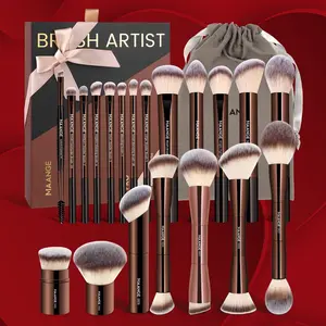 Professional Makeup Brush Set, Aluminum Tube Design, Available in 7/13/20 Pieces, Ideal for Cosmetic Application