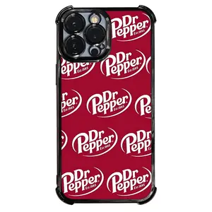 1 PC Dr Pepper Carbonated Drink Fan Phone Case Electroplating Process Protective Cover With Reinforced Cushioning And Collision Prevention Suitable For iPhone 17 16 15 14 13 Pro Max Cover Accessories