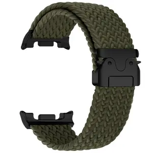 Samsung Galaxy Watch 8 Band 40mm/44mm Classic 46mm Magnetic Fabric Nylon Sports Strap, Suitable for Men & Women