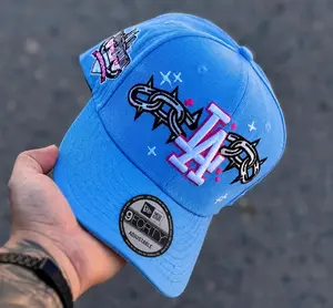New Era 9FIFTY LA Dodgers Sky Blue MLB Cap - Adjustable Classic Baseball Hat - 2026 Limited Edition Collector’s Premium Unisex Headwear for Urban Streetwear TikTok Style