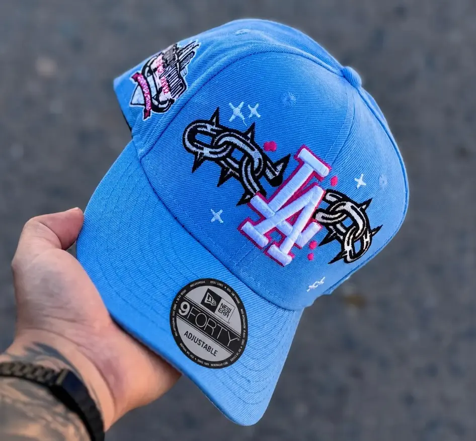 New Era 9FIFTY LA Dodgers Sky Blue MLB Cap - Adjustable Classic Baseball Hat - 2026 Limited Edition Collector’s Premium Unisex Headwear for Urban Streetwear TikTok Style