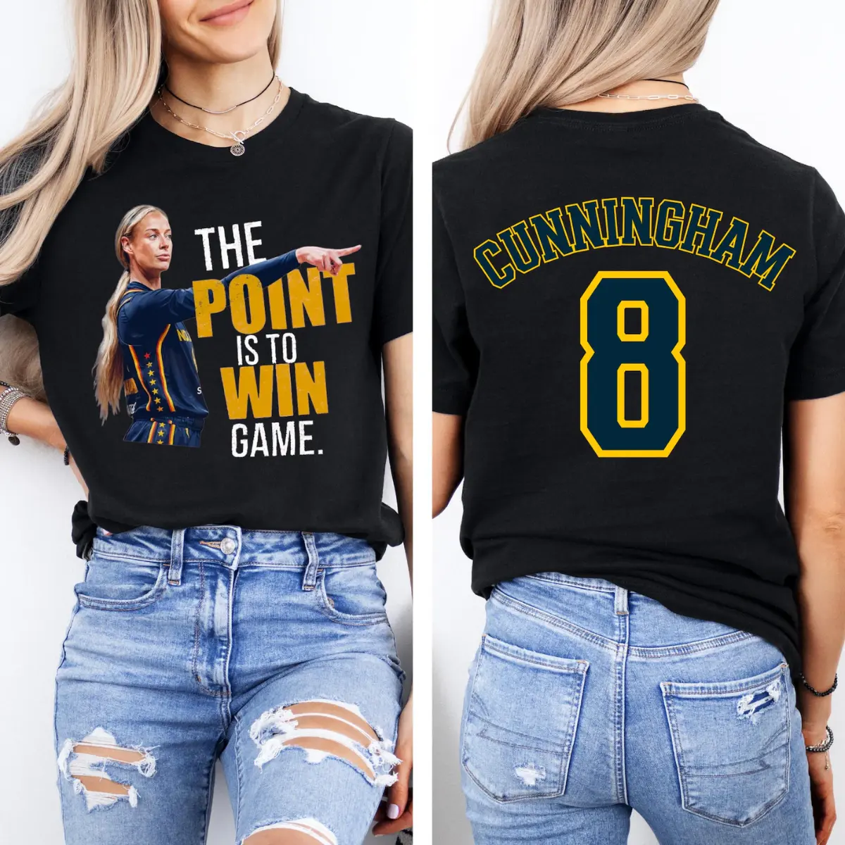 Youth & Adult Sophie Cunningham 8 Women Basketball Vintage T Shirt