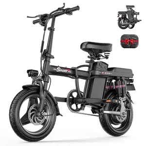 F9 Adult Folding Electric Bike, 1200W 25 MPH 25 Miles, 48V 13Ah Removable Battery, Meets Daily Commuting,Going Out and Playing,Give the best gift,Folding Ebike for Adult with Two Seats，UL2849