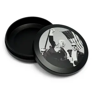 Premium Metal Storage Can - Laser Engraved Aluminum Tin, Metal Can, Portable EDC Container, Gift for Him, Travel-Friendly Organizer, FIGHT