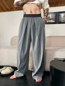Men's casual wide-leg pants, loose fit, suitable for everyday wear