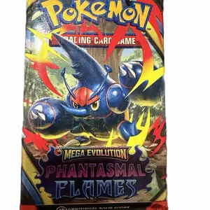 Pokémon Mega Evolution Phantasmal Flames Booster Pack - 10 Additional Game Cards for Trading Card Game