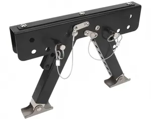 RV Step Stabilizer Kit, 2.8"-11.4" Height Adjustable Heavy Duty RV Steel Accessories, Bolt-On Step Support Compatible with Travel Trailers, Motorhomes and Campers