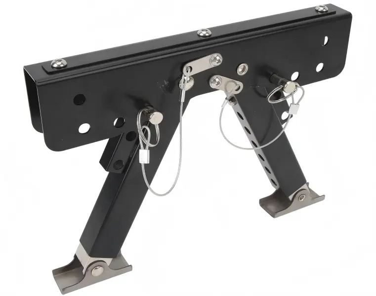 Telescopic RV Step Stabilizer Kit, 2.8"-11.4" Inches Height Adjustable, Durable Construction Heavy-Duty Steel RV Accessory, Easy Installation Bolt-On Support for Travel Trailers, RV Owners